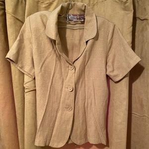 Vintage Premier international brown blouse size small